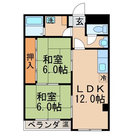 桜町ハイツの物件間取画像